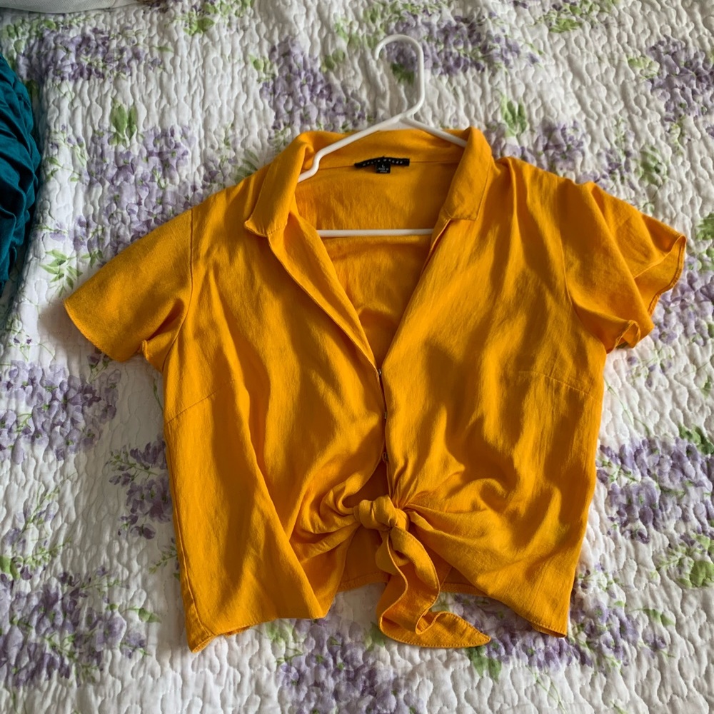 Yellow Button Down Tshirt